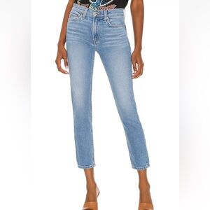 RE/DONE 90’s High Rise Generic Ankle Jean in Soft Indigo Blue Size 25